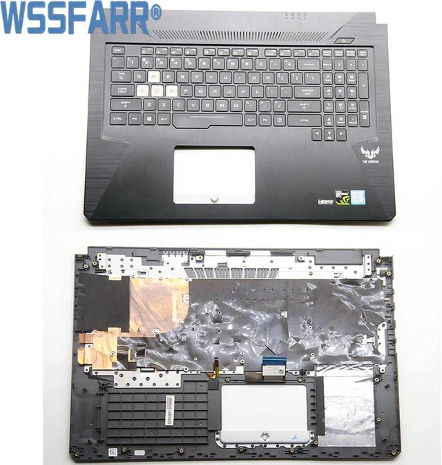 Main image of Upper Case Palmrest Assembly with RGB Backlit Keyboard for ASUS TUF Gaming FX705 FX705G FX705V FX705VG Laptop, US Layout, 100% Fully Tested for Gaming Notebook Repair