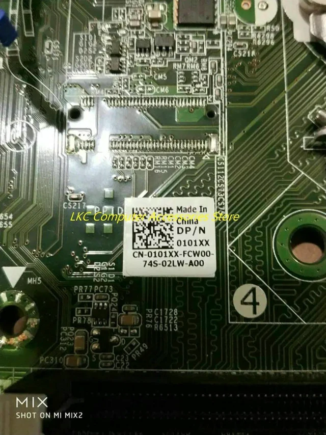 Alt view image 4 of 4 - Dell Chengming 3967 Tower Desktop Motherboard PN CN-0101XX 0101XX 101XX, Board PHTCM TCR49, Intel H110 Chipset LGA1151 DDR4 Mainboard, 100% Fully Tested for Business Desktop Repair