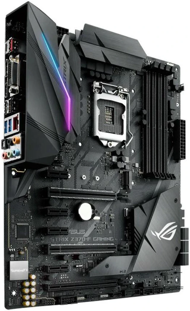 Alt view image 2 of 4 - ASUS ROG STRIX Z370-F GAMING ATX Motherboard, Intel Z370 Chipset LGA1151 Socket DDR4 Mainboard for 8th and 9th Gen Intel Core i3/i5/i7, Pentium Gold and Celeron Processors, Dual M.2 PCIe 3.0 x4 Slots,