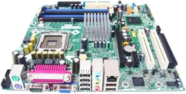 Main image of HP Compaq dc7100 dx6100 MT Motherboard, Intel 915G Chipset LGA775 Socket DDR Mainboard for Pentium 4, Celeron D Processors, Part Number 365865-001 365864-001, 4×DDR DIMM Dual Channel Max 4GB, PCI-E x1