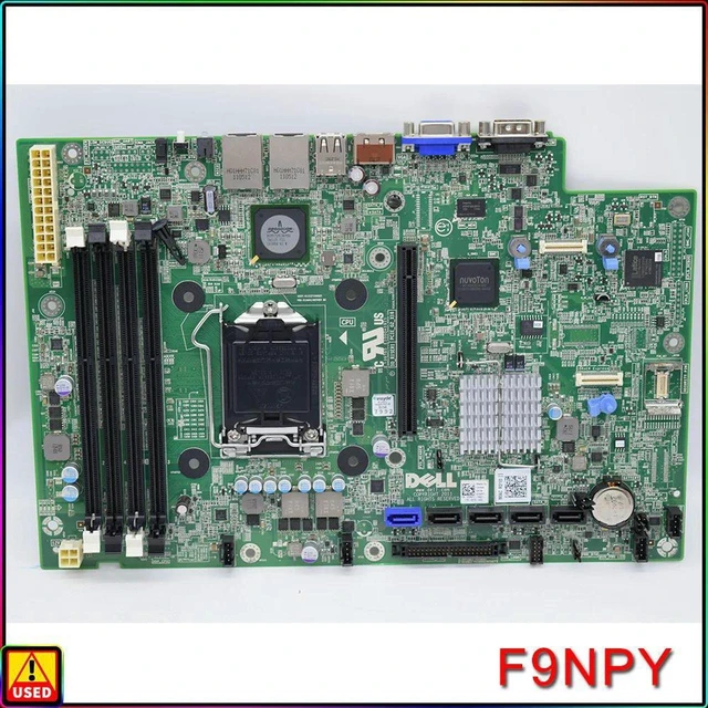 Main image of Dell PowerEdge R210 II Server Motherboard, Intel C202 Chipset LGA1155 Socket DDR3 Mainboard for Xeon E3-1200 / E3-1200 V2, Core i3, Pentium and Celeron Processors, Part Number VMKH1 0VMKH1, 0HKKR, CP8
