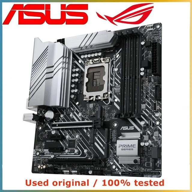 Alt view image 2 of 4 - ASUS PRIME Z690M-PLUS D4 mATX Motherboard, Intel Z690 Chipset LGA1700 Socket DDR4 Mainboard, Supports 12th/13th/14th Gen Intel Core Processors, 4×DDR4 DIMM Dual Channel Max 128GB, PCIe 5.0 x16 Slot, 3