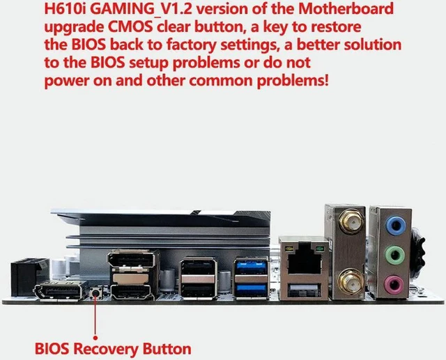 Alt view image 3 of 4 - ASUS H610I GAMING Motherboard LGA1700 Mini ITX DDR4 64GB Intel 12th 13th 14th Gen Replacement Mainboard 100% Tested