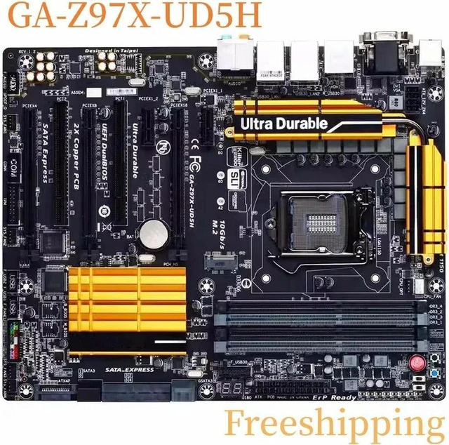 Alt view image 2 of 3 - Gigabyte GA-Z97X-UD5H Motherboard LGA1150 DDR3 32GB Z97 Desktop Mainboard Replacement 100% Tested Fully Work