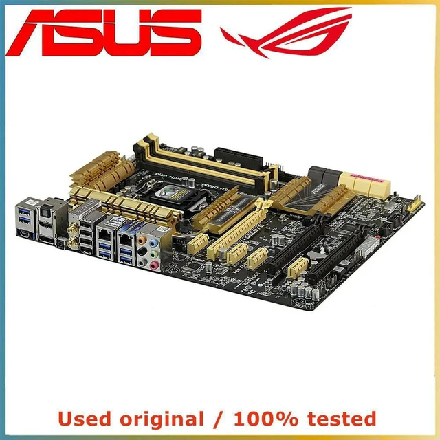Alt view image 4 of 4 - ASUS Z87-Deluxe Motherboard LGA1150 DDR3 32GB SATA III PCIe 3.0 x16 Z87 Desktop Mainboard Replacement 100% Tested