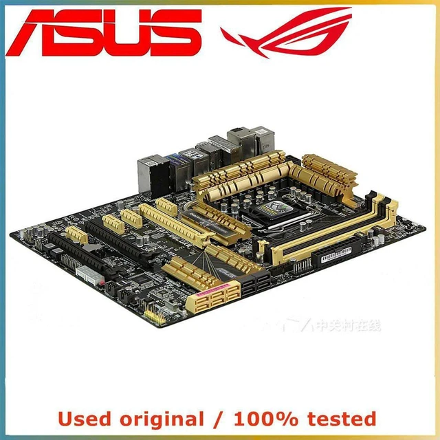 Main image of ASUS Z87-Deluxe Motherboard LGA1150 DDR3 32GB SATA III PCIe 3.0 x16 Z87 Desktop Mainboard Replacement 100% Tested