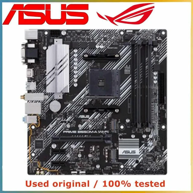 Alt view image 2 of 4 - ASUS PRIME B550M-A Wi-Fi Motherboard AM4 DDR4 128GB M.2 NVMe USB PCIe 4.0 x16 Desktop Mainboard Replacement 100% Tested