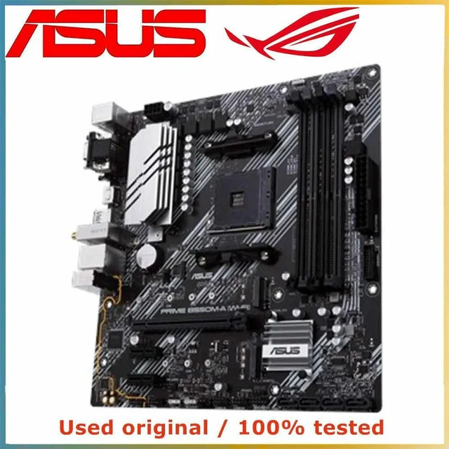 Alt view image 3 of 4 - ASUS PRIME B550M-A Wi-Fi Motherboard AM4 DDR4 128GB M.2 NVMe USB PCIe 4.0 x16 Desktop Mainboard Replacement 100% Tested