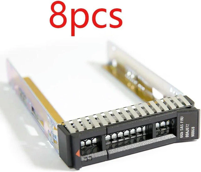 Main image of 8pcs 2.5" Hard Drive Caddy Tray for Lenovo ThinkSystem X3850 X6 X3650 X3550 M5 SR650 SR550 HDD Bracket 00E7600 L38552