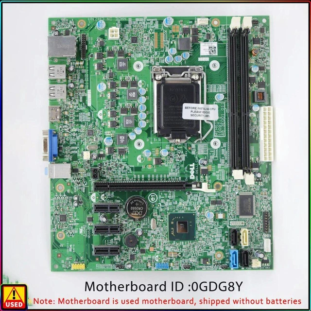 Main image of Dell Inspiron 620 620S Vostro 260 260S Socket 775 Motherboard 0GDG8Y System Board Replacement 100% Tested