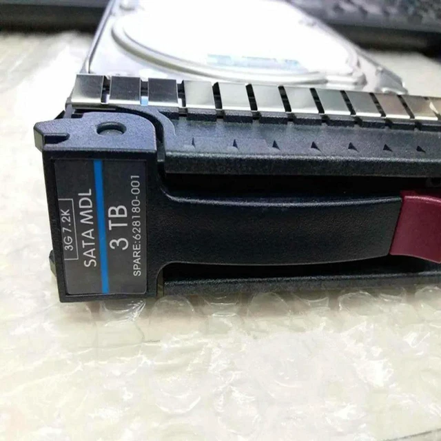 Main image of 3TB 3.5" SATA 7200RPM 64MB Cache Internal Server Hard Drive 628180-001 628059-B21 Replacement 100% Tested