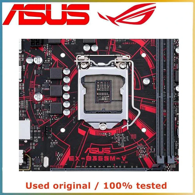 Main image of ASUS EX-B365M-V Motherboard LGA1151 DDR4 32GB SATA III PCIe 3.0 x16 B365 Desktop Mainboard Replacement 100% Tested