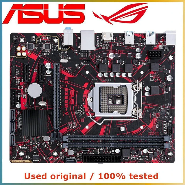 Alt view image 2 of 4 - ASUS EX-B365M-V Motherboard LGA1151 DDR4 32GB SATA III PCIe 3.0 x16 B365 Desktop Mainboard Replacement 100% Tested