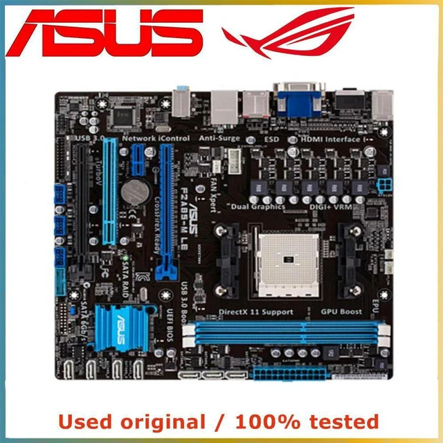 Main image of ASUS F2A85-M LE Motherboard FM2 DDR3 32GB SATA III USB PCIe 3.0 x16 A85X Desktop Mainboard Replacement 100% Tested