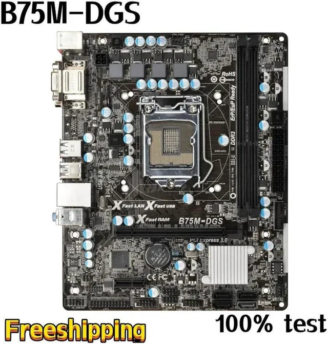 Alt view image 4 of 4 - ASUS B75M-DGS Motherboard LGA1155 DDR3 16GB Micro ATX B75 Mainboard Replacement 100% Tested Fully Work