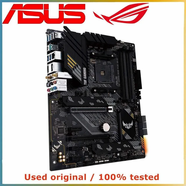 Alt view image 4 of 4 - ASUS TUF GAMING B550-PLUS Wi-Fi Motherboard AM4 DDR4 128GB M.2 NVMe USB PCIe 4.0 Desktop Mainboard Replacement 100% Tested