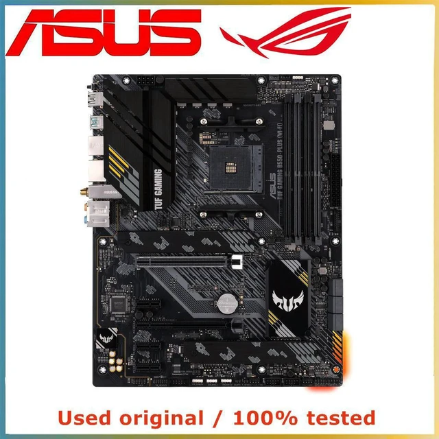Alt view image 2 of 4 - ASUS TUF GAMING B550-PLUS Wi-Fi Motherboard AM4 DDR4 128GB M.2 NVMe USB PCIe 4.0 Desktop Mainboard Replacement 100% Tested