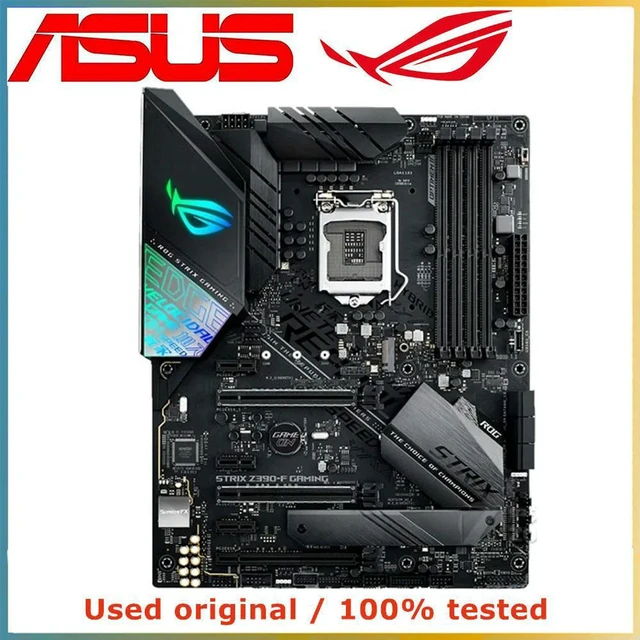Alt view image 4 of 4 - ASUS ROG STRIX Z390-F GAMING Motherboard LGA1151 DDR4 64GB M.2 NVMe PCIe 3.0 x16 Z390 Desktop Mainboard Replacement 100% Tested