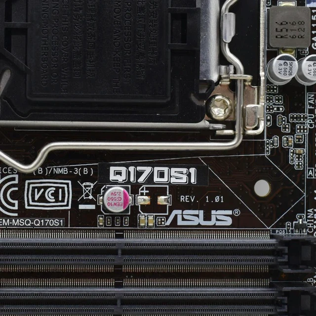 Alt view image 4 of 4 - Q170S1 Motherboard LGA1151 Supports i5 6500 i7 6700 2 Slots 32GB DDR4 M.2 M Key 2280 SSD Dual HDMI Out Replacement 100% Tested