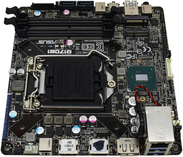 Alt view image 3 of 4 - Q170S1 Motherboard LGA1151 Supports i5 6500 i7 6700 2 Slots 32GB DDR4 M.2 M Key 2280 SSD Dual HDMI Out Replacement 100% Tested