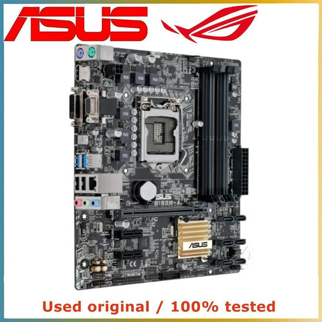 Alt view image 3 of 4 - ASUS B150M-A Motherboard LGA1151 DDR4 64GB SATA III PCIe 3.0 x16 B150 Desktop Mainboard Replacement 100% Tested