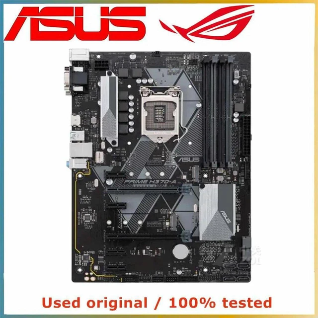 Main image of ASUS PRIME H370-A Motherboard LGA1151 DDR4 64GB SATA USB PCIe 3.0 x16 H370 Desktop Mainboard Replacement 100% Tested