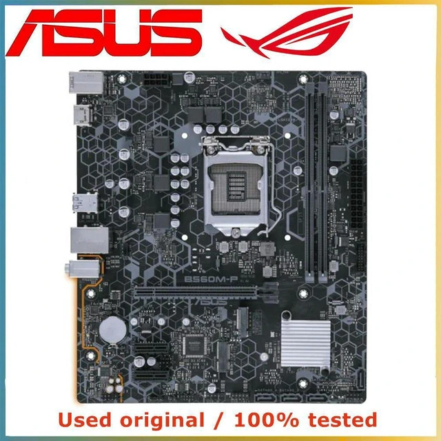 Main image of ASUS B560M-P Motherboard LGA1200 DDR4 128GB M.2 NVMe PCIe 3.0 x16 B560 Desktop Mainboard Replacement 100% Tested