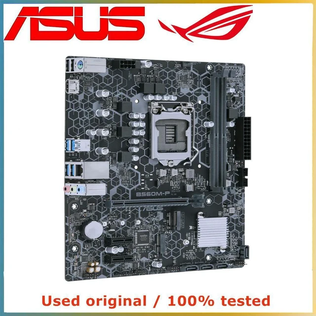Alt view image 3 of 4 - ASUS B560M-P Motherboard LGA1200 DDR4 128GB M.2 NVMe PCIe 3.0 x16 B560 Desktop Mainboard Replacement 100% Tested