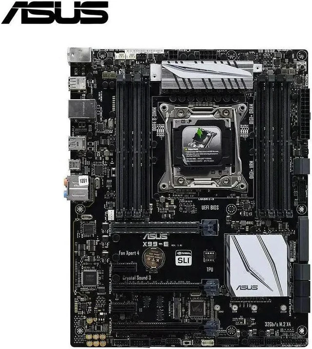 Alt view image 3 of 4 - ASUS X99-E Motherboard LGA2011-3 Supports Intel Xeon E5-2680 V4 E5-2650 V4 E5-2690 V3 E5-2696 V3 DDR4 Replacement 100% Tested