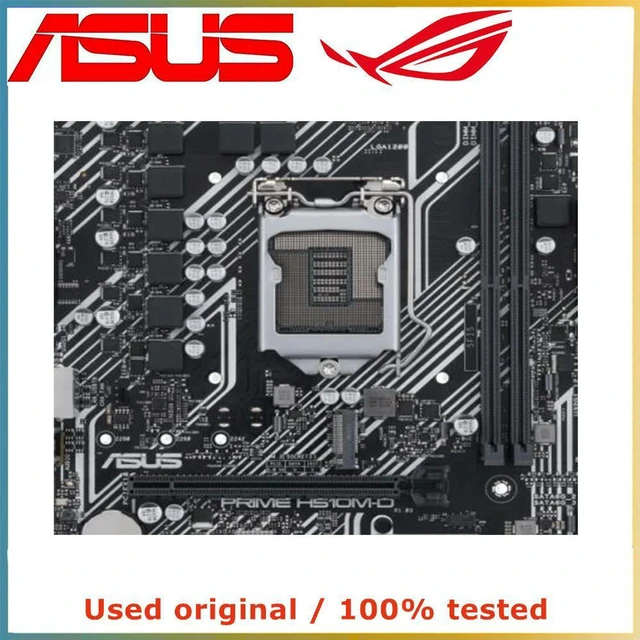 Alt view image 4 of 4 - ASUS PRIME H510M-D Motherboard LGA1200 DDR4 64GB M.2 NVMe PCIe 3.0 x16 H510 Desktop Mainboard Replacement 100% Tested