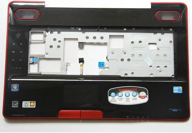 Main image of Laptop Palmrest Upper Case with Touchpad Assembly for Qosmio X500 X505, PN 3BTZ1TA0IU0 Replacement Repair Shell