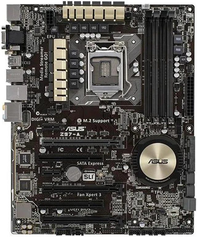 Alt view image 2 of 4 - Z97-A ATX Desktop Motherboard Intel Z97 Chipset LGA1150 Socket, Support 4th/5th Gen Core i7 i5 i3, DDR3 RAM, SATA3, USB3.0 Mainboard Replacement