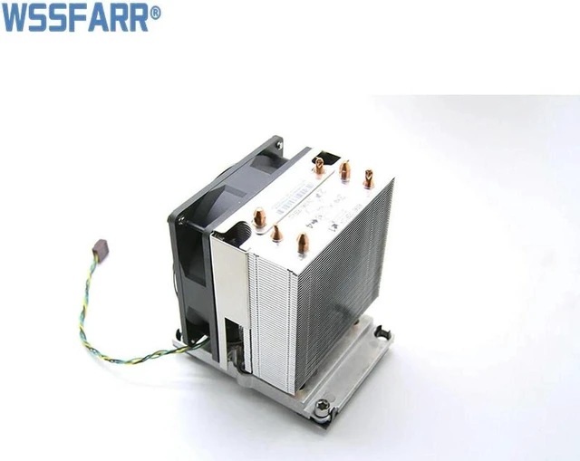 Main image of CPU Heatsink Fan Assembly with CPU Clip for ThinkStation P720 P920 Workstation, PN 02CW074 01EF256 Cooling Replacement Part
