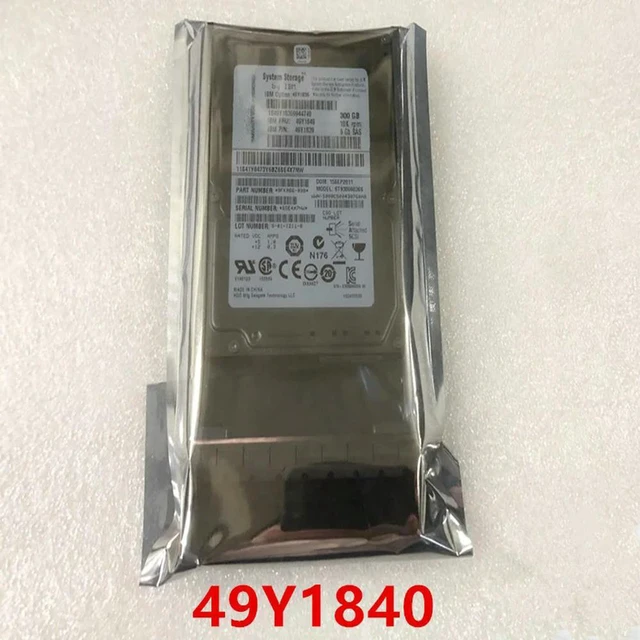 Alt view image 2 of 3 - Almost New 300GB 2.5" 6Gb/s SAS 10000RPM Enterprise Server HDD PN 49Y1840 49Y1836 49Y1839, 32MB Cache, 100% Tested Fully Work