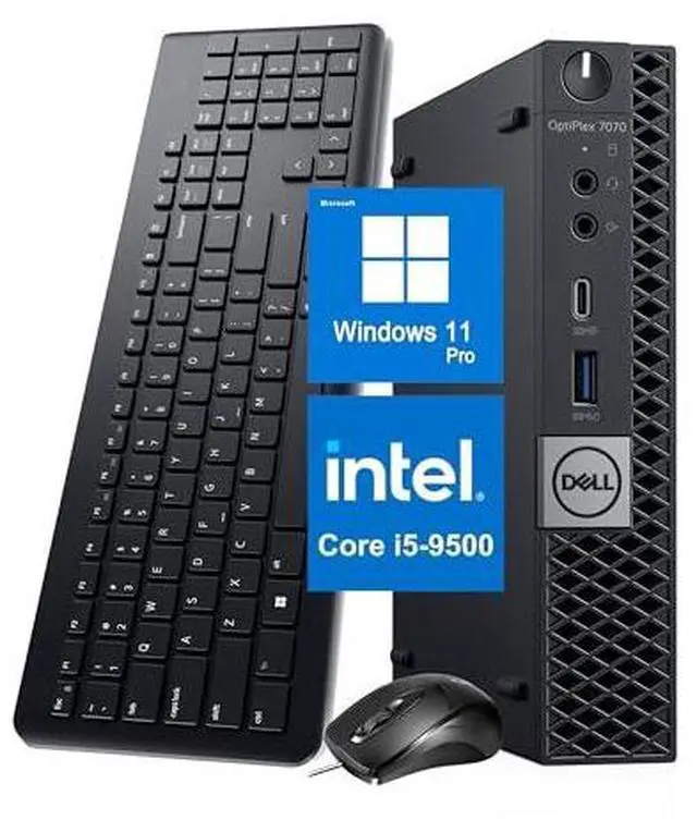 Alt view image 4 of 7 - Dell Optiplex 7070 Micro i5-9500T 2.2GHZ 8GB 256GB SSD Windows 11 Pro