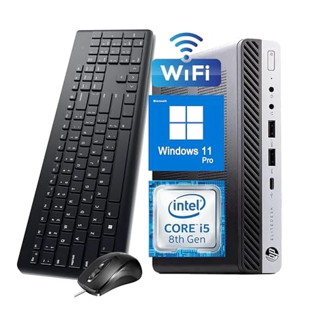 Alt view image 4 of 7 - HP EliteDesk 800 G4 Micro i5-8500T 2.1GHZ 16GB 512GB SSD Windows 11 Pro
