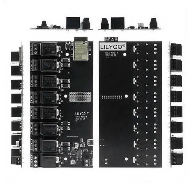 Alt view image 4 of 4 - T-Relay 5V 8 Channel Relay Module ESP32 Wireless Development Board Bluetooth With Optocoupler Isolation For