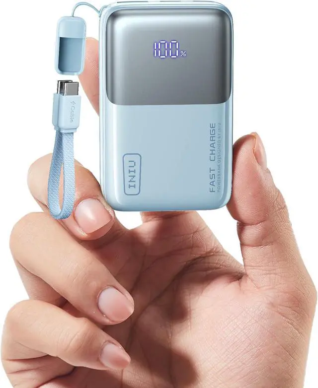 Main image of INIU Pocket Size Portable Charger, Ultra Small 10000mAh 45W PD Power Bank, Fast Charging Battery Pack, Travel Essentials Powerbank for iPhone 17 16 Pro Air, Xiaomi 17 Pro Max 16 15 14, Samsung S24 etc