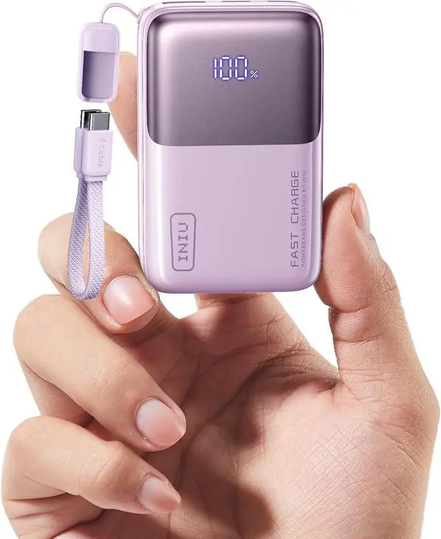 Main image of INIU Pocket Size Portable Charger, Ultra Small 10000mAh 45W PD Power Bank, Fast Charging Battery Pack, Travel Essentials Powerbank for iPhone 17 16 Pro Air, Xiaomi 17 Pro Max 16 15 14, Samsung S24 etc