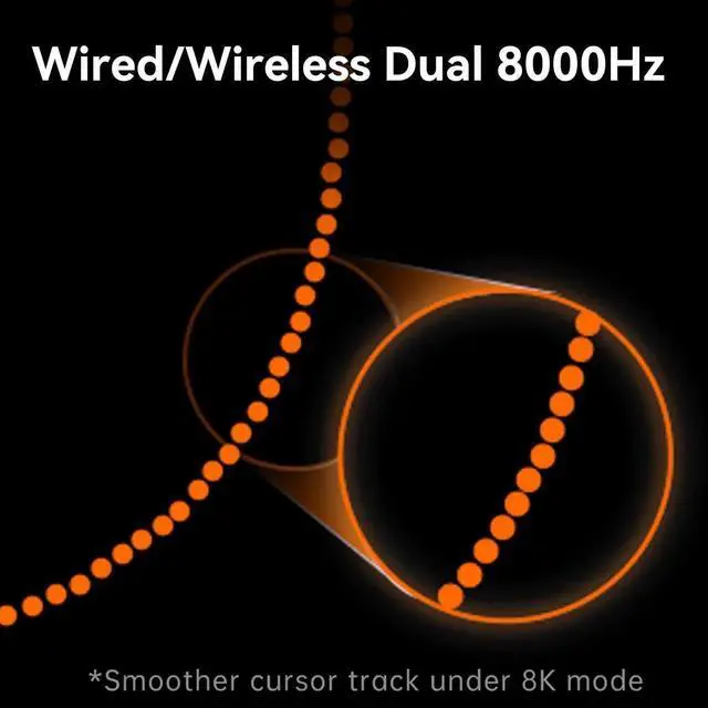 Alt view image 6 of 7 - Dragonfly A9 Se Wireless Gaming Mouse, 53g Lightweight, Paw3311 Sensor, Adjustable Dpi, 1K Polling, 120 Hr Battery Life, Tri-Mode NearLink/Bluetooth/Wired