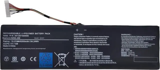 Main image of 94.24Wh GAG-J40 Laptop Battery Replacement for Gigabyte for Aorus 14 V7 K7 14-P64WV6, for Aorus 15 X8 for Aorus 15X V8-BK4 V8-CF2 for Aorus 15G XB 15P WB 17 XA 17G KB 17X WB 17X YB X7 High performance
