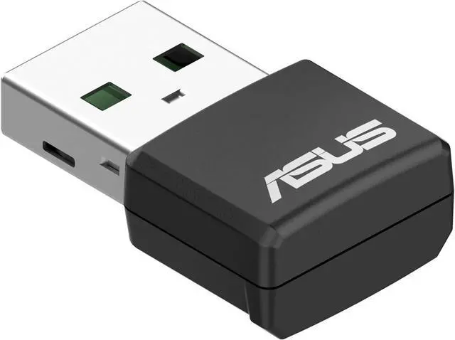 Main image of ASUS AX1800 Dual Band WiFi 6 USB Adapter, WiFi 6, 802.11ax, WPA3 Network Security, 5GHz Frequency Band, Compact Size (USB-AX55 Nano)