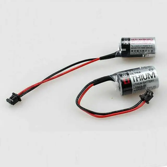 Alt view image 7 of 7 - (5-Pack) LITKEQ 1000mAh ER3V 3.6V PLC Lithium Battery Compatible for Toshiba JZSP-BA01 (with 2 Pin Black Connector)