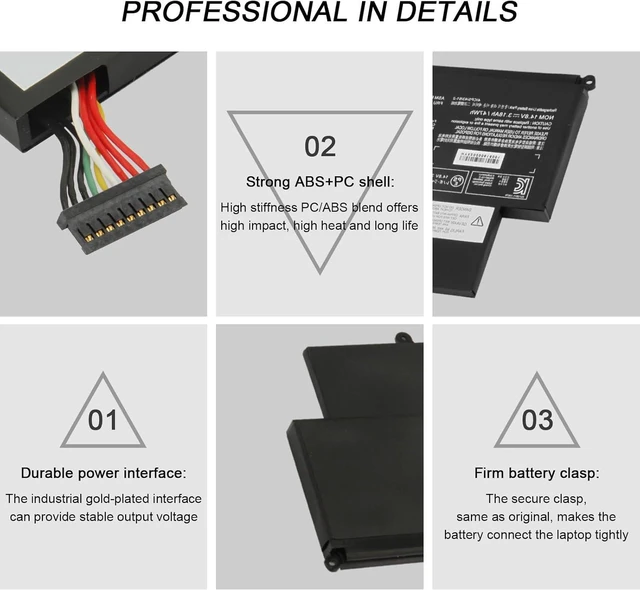 Alt view image 3 of 6 - 47Wh 45N1704 45N1705 45N1706 45N1707 Laptop Battery for ThinkPad S1 Yoga ThinkPad Yoga 12 S1-S240 S1-120 Series 20DL 20DK 20C0 20CD 20CD00AJGE 20CD0038GE 20CD0001GE 20DL0014FR 20C0006EGE
