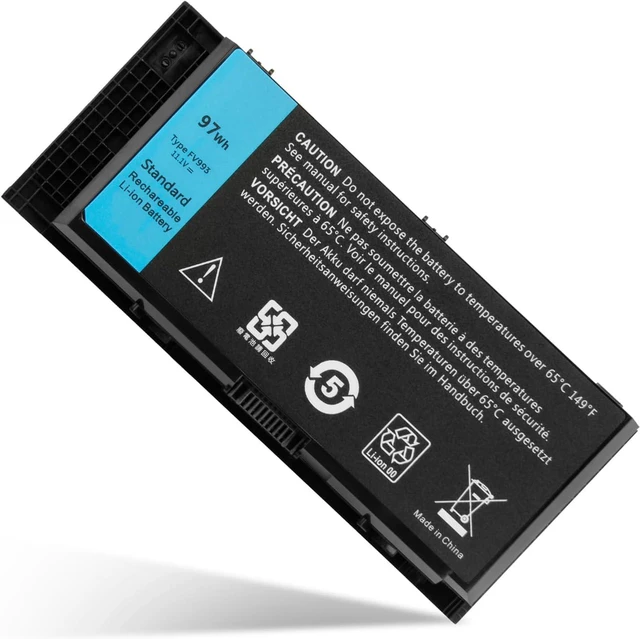 Main image of FV993 Laptop Battery for Dell Precision M4600 M4700 M4800 M6600 M6700 M6800 Mobile Workstation FJJ4W R7PND X57F1 PG6RC V7M28 KJ321 WD6D1 4HJXX T4DTX 33F0D FVWT4 J5CG3 1C75X 3DJH7 97KRM RY6WH 9GP08