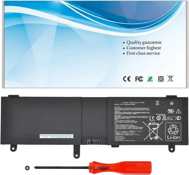 Main image of DGTECH C41-N550 Laptop Battery Replacement for ASUS N550 N550JA N550JV N550J N550X47JV N550X47JV-SL N550JK Q550L Q550LF G550 G550JK Series 15V 59Wh