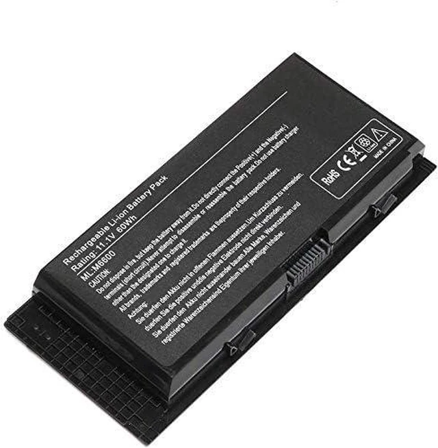 Alt view image 2 of 2 - 11.1V 6600mAh 9-Cell Laptop Battery Compatible for Dell Precision M4600 M4800 M6600 M6800 FV993 FJJ4W PG6RC 7DWMT JHYP2 K4RDX