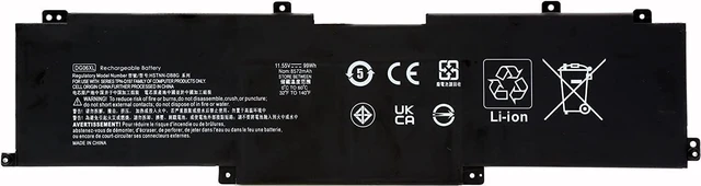 Main image of DG06XL Battery Compatible with HP 17-AP000NA AP000NB AP000ND AP000NE AP000NF AP000NG AP000NJ TPN-Q197 Series DGO6XL 925197-271 925149-855 HSTNN-DB8G Laptop 11.55 V 99Wh 8572mAh