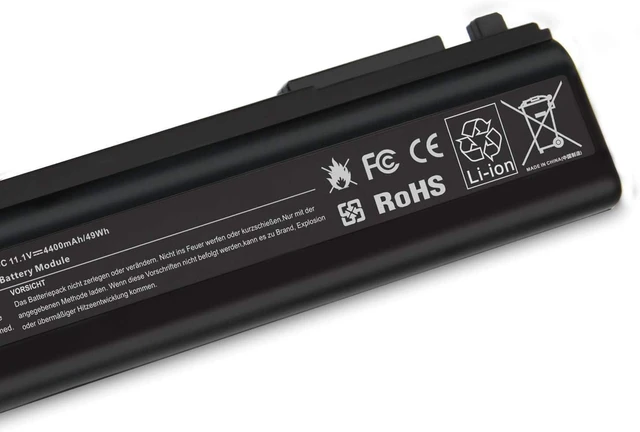Alt view image 3 of 4 - PA5162U Battery Compatible for Toshiba PABAS277 PA5163U-1BRS PA5163U1BRS PA5174U-1BRS PA5174U1BRS PA5162U-1BRS PA5162U1BRS PABAS278 PABAS280 R30 R30-A(4400mAh 11.1V)