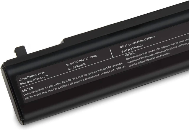 Alt view image 2 of 4 - PA5162U Battery Compatible for Toshiba PABAS277 PA5163U-1BRS PA5163U1BRS PA5174U-1BRS PA5174U1BRS PA5162U-1BRS PA5162U1BRS PABAS278 PABAS280 R30 R30-A(4400mAh 11.1V)